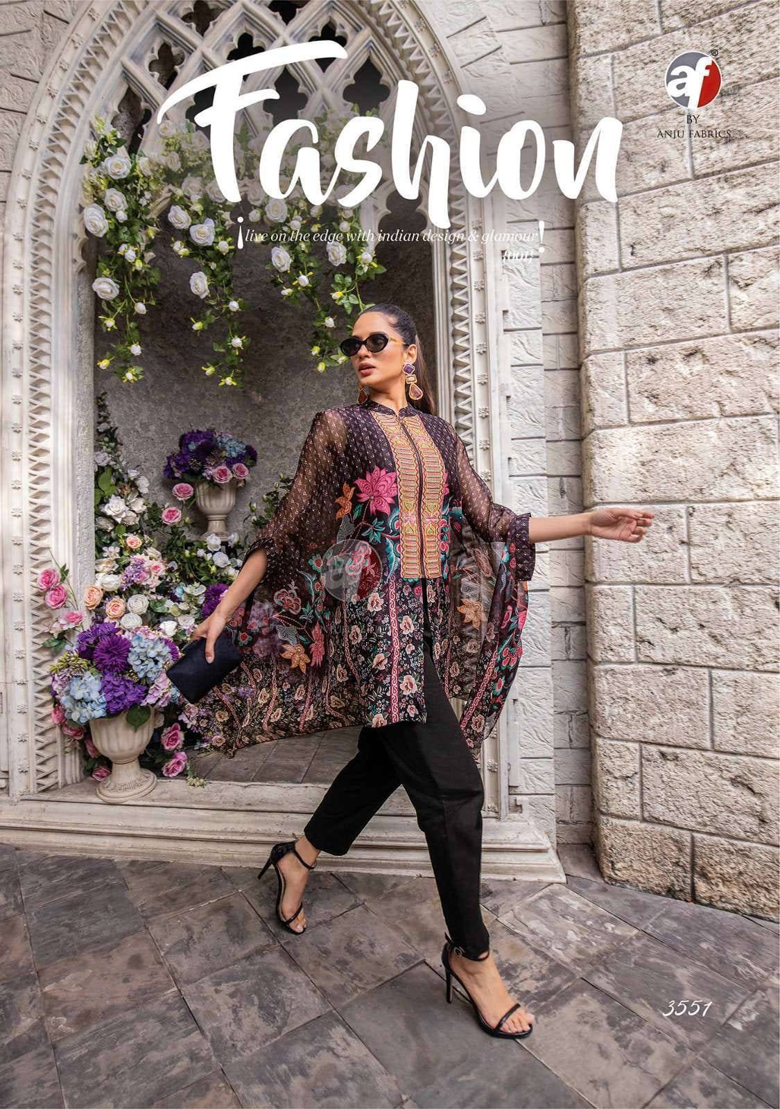 Cape style  by Anju fabrics 5551 TO 5555 SERIES Indian PRINTED VISCOSE party wear designer Cape style kaftan At Wholesale Price